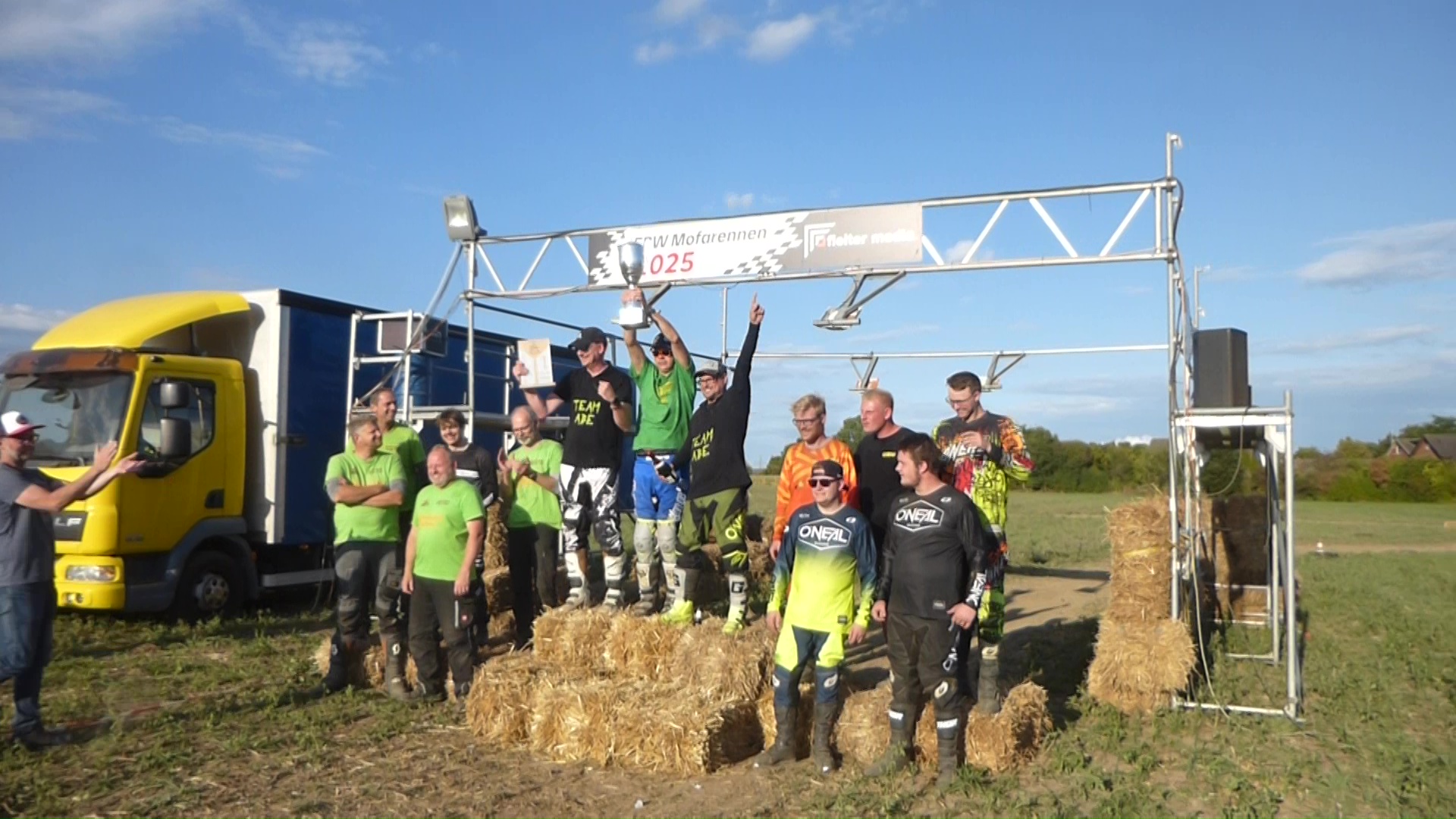 Siegerehrung Mofarennen 2023 Freebiker Wadersloh
