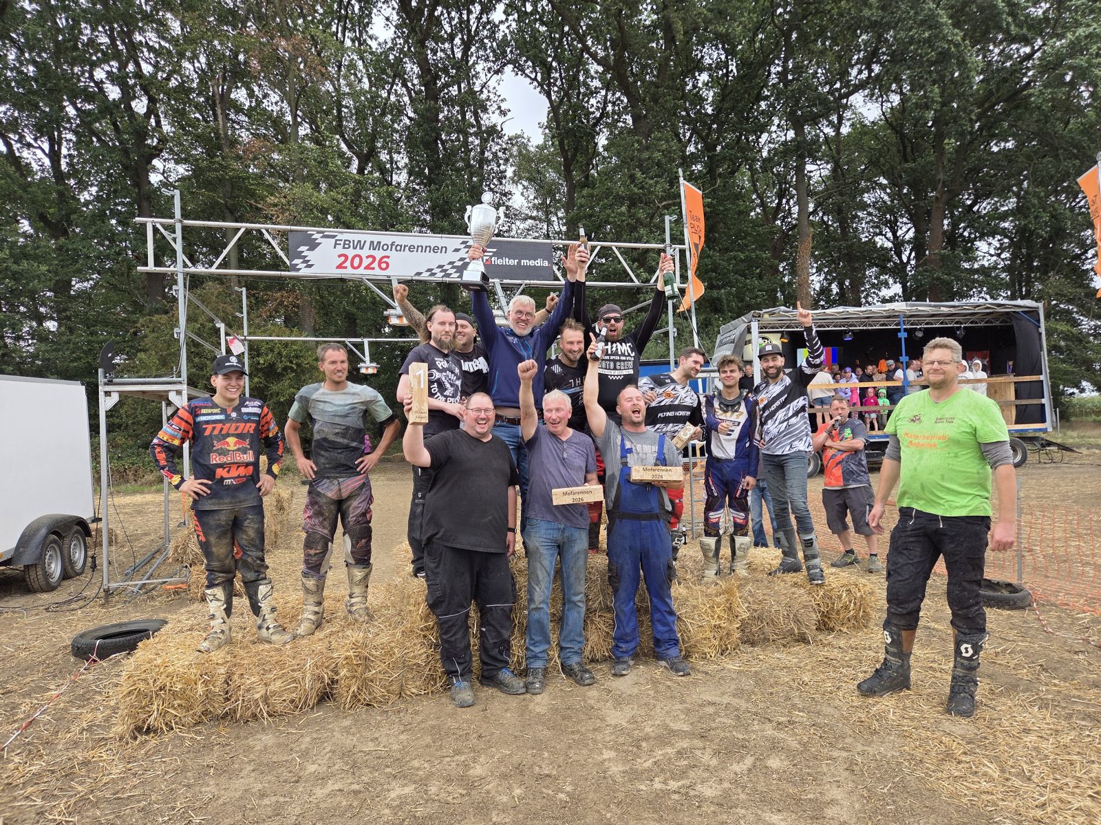 Siegerehrung Mofarennen 2023 Freebiker Wadersloh